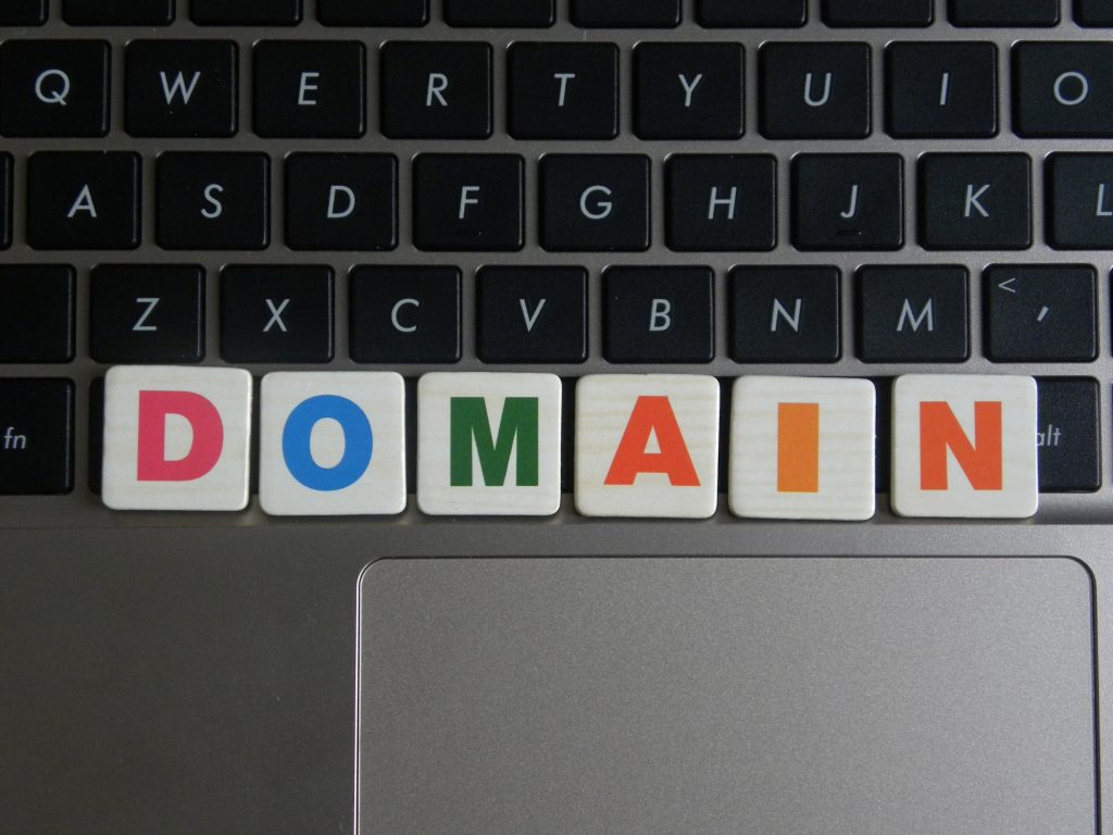 Illustration of a person selecting a domain name on a screen representing the article on how to choose a domain name on Host Easy (Australian web hosting)